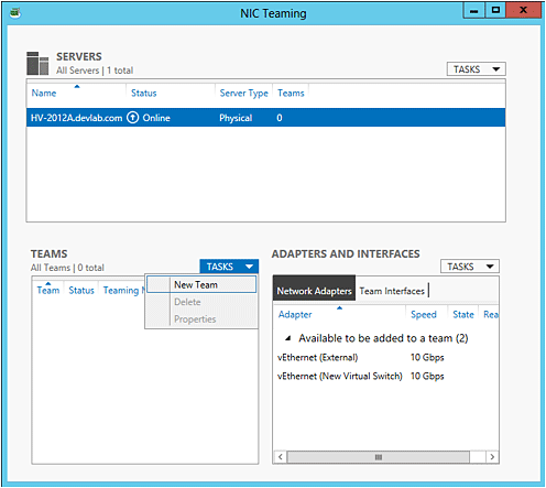 Windows Server Tutorials - NIC Teaming Figure 3