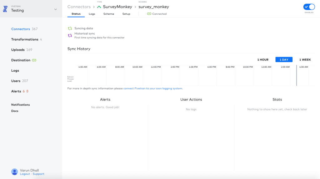 Fivetran screenshot