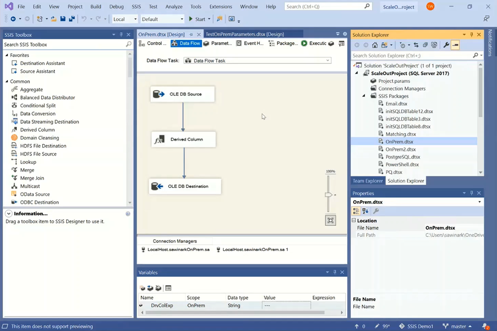 Microsoft SSIS screenshot